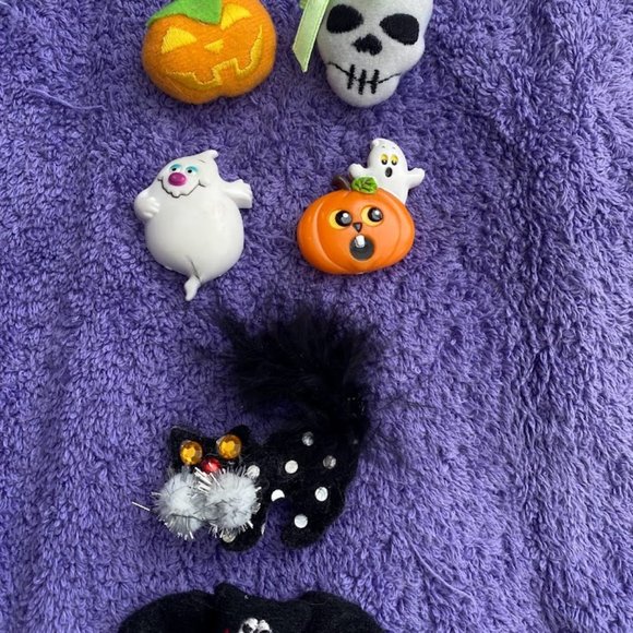 Halloween Bundle 80’s 90’s Pin EUC Russ Hallmark Pins Brooches VTG - Picture 8 of 14